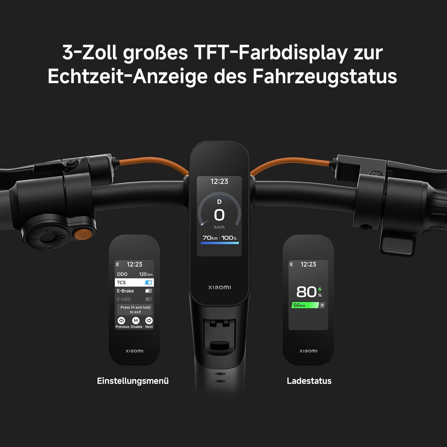 Xiaomi E-Scooter, 6 Max, mit Deutscher Straßenzulassung (Max 20km/h, bis 75km Reichweite, 12" Tubeless-Reifen, Doppelfederung, Doppelbremse, Apple Find My, App, Faltbarer Scooter)