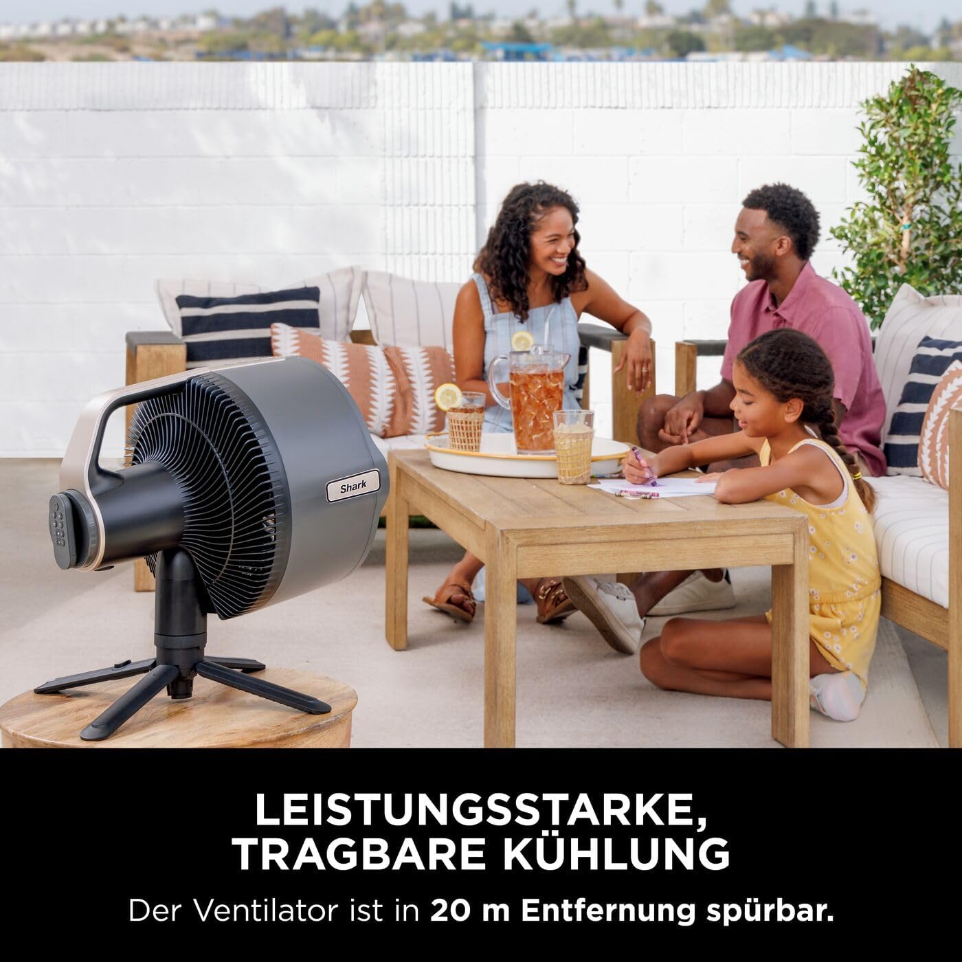 Shark FlexBreeze Pro Mist Akku-Ventilator für innen und außen + Geschenk 🎁