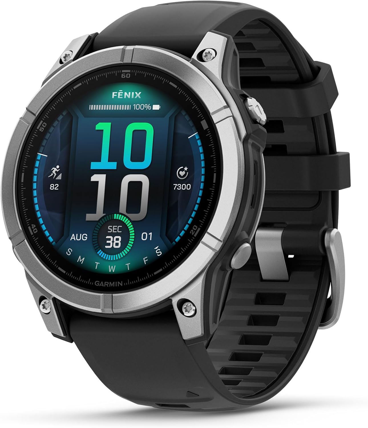 Garmin fēnix 8 – Multisport-Smartwatch, 1,4" AMOLED Touch-/Tastendisplay, bis zu 16 Tage Akkulaufzeit, 80+ Sport-/Outdoor-Apps, TOPO-Karten, EKG, Telefonie, Musik, Taschenlampe
